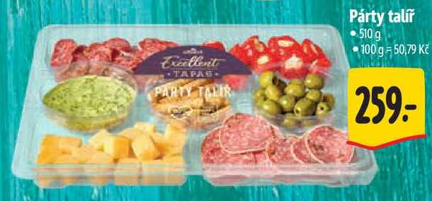 Párty talíř, 510 g 