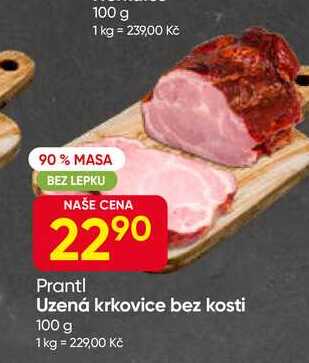 Uzená krkovice bez kosti 100 g