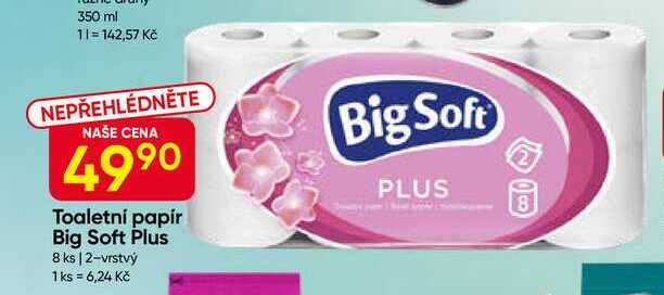 Big Soft toaletní papír 2-vrstvý 8rolí
