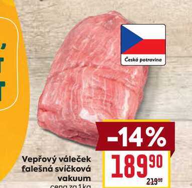 Vepřový váleček falešná svíčková vakuum cena za 1kg