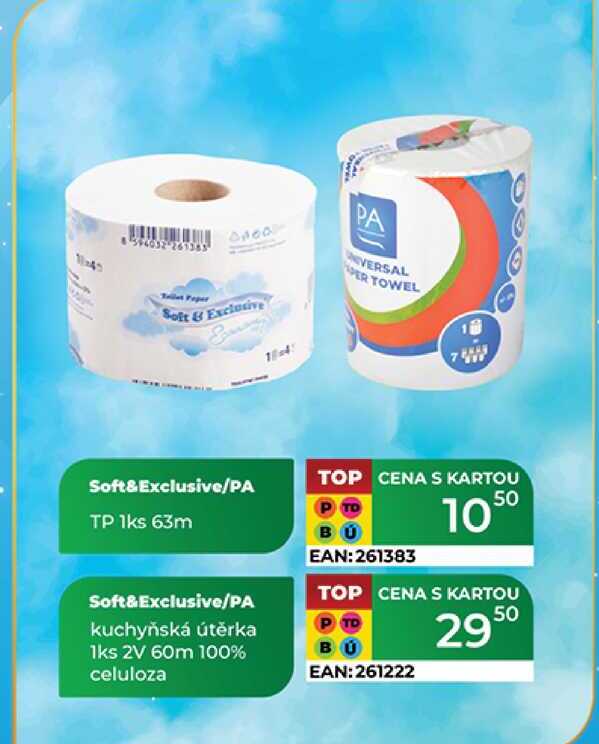 Soft&Exclusive/PA kuchyňská útěrka 1ks 2V 60m 100% celuloza  