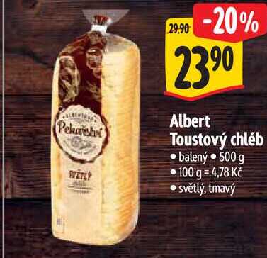 Albert Toustový chléb, 500 g