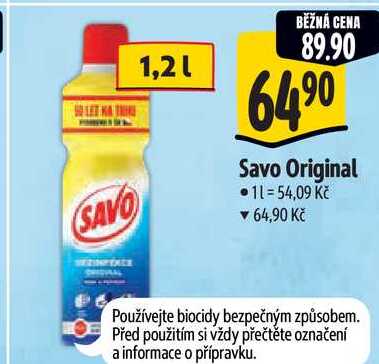 Savo Original, 1,2 l