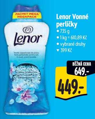 Lenor Vonné perličky, 735 g 