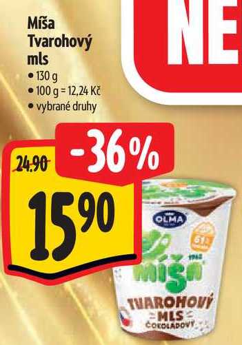 Míša Tvarohový mls, 130 g 