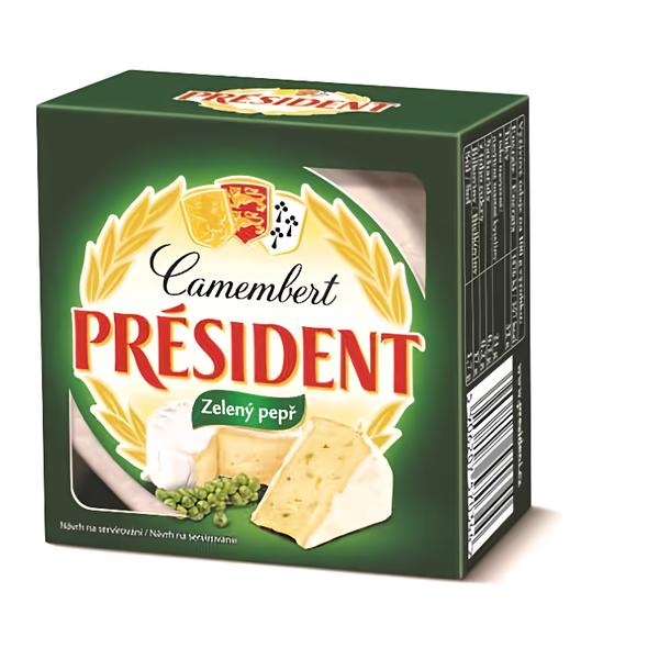 Président Camembert zelený pepř