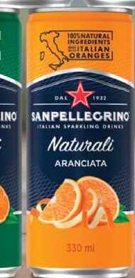 SANPELLEGRINO ITALIAN SPARKLING DRINES ARANCIATA 330 ml 