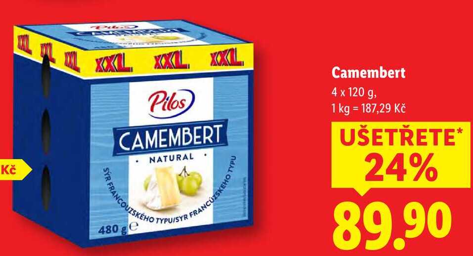Camembert, 4x 120 g