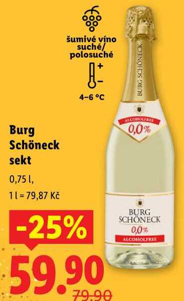 Burg Schöneck sekt, 0,75 l