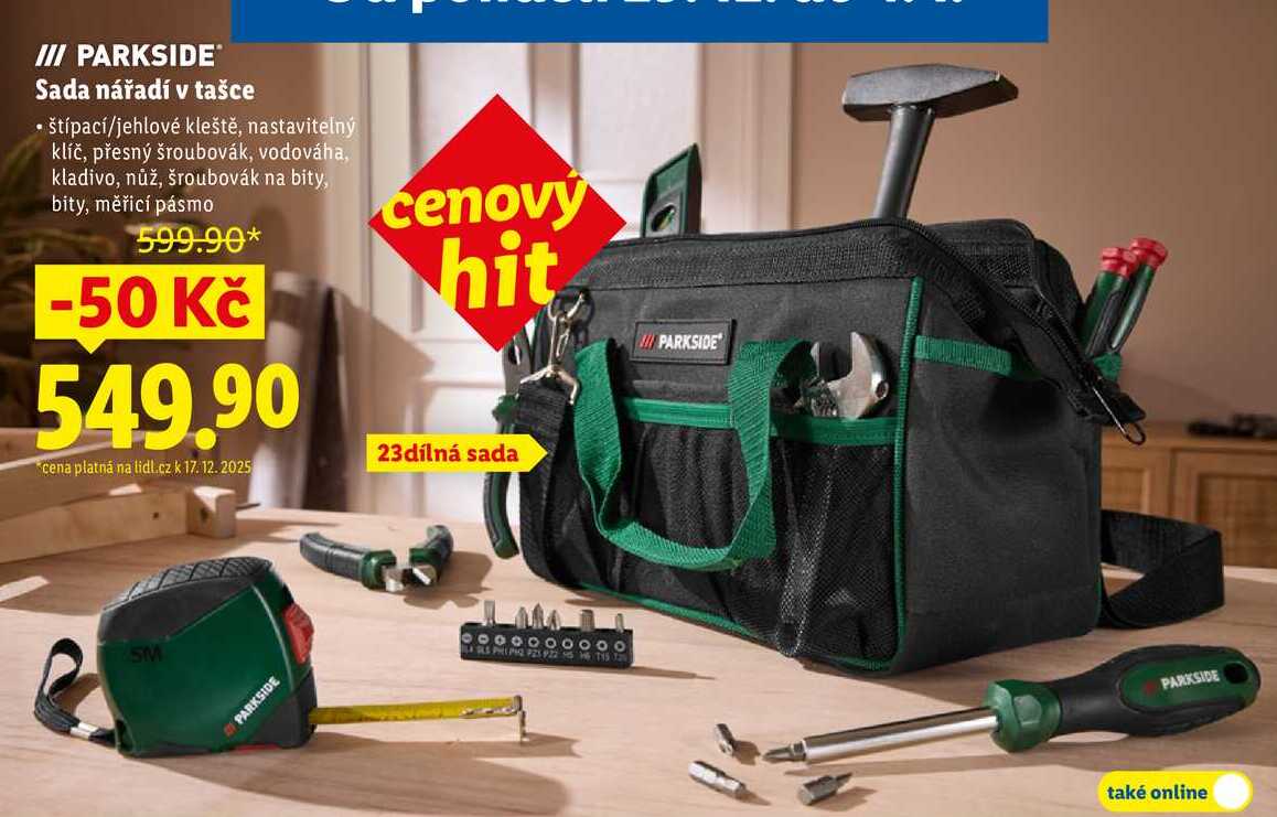 Sada nářadí v tašce 