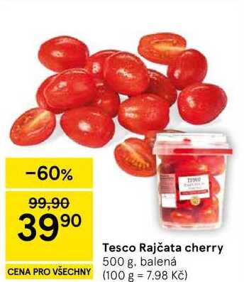 Tesco Rajčata cherry, 500g, balena 