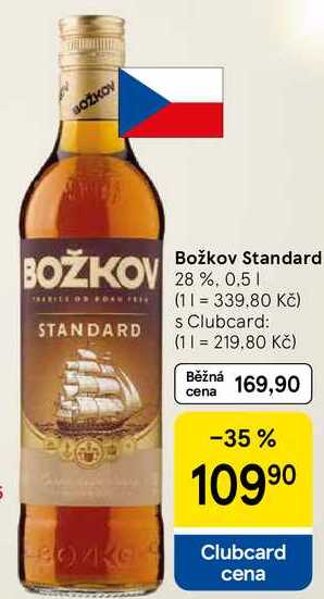 Božkov Standard 28 %, 0.5 l