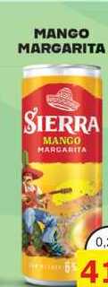SIERRA MANGO MARGARITA 0,25L míchaný drink