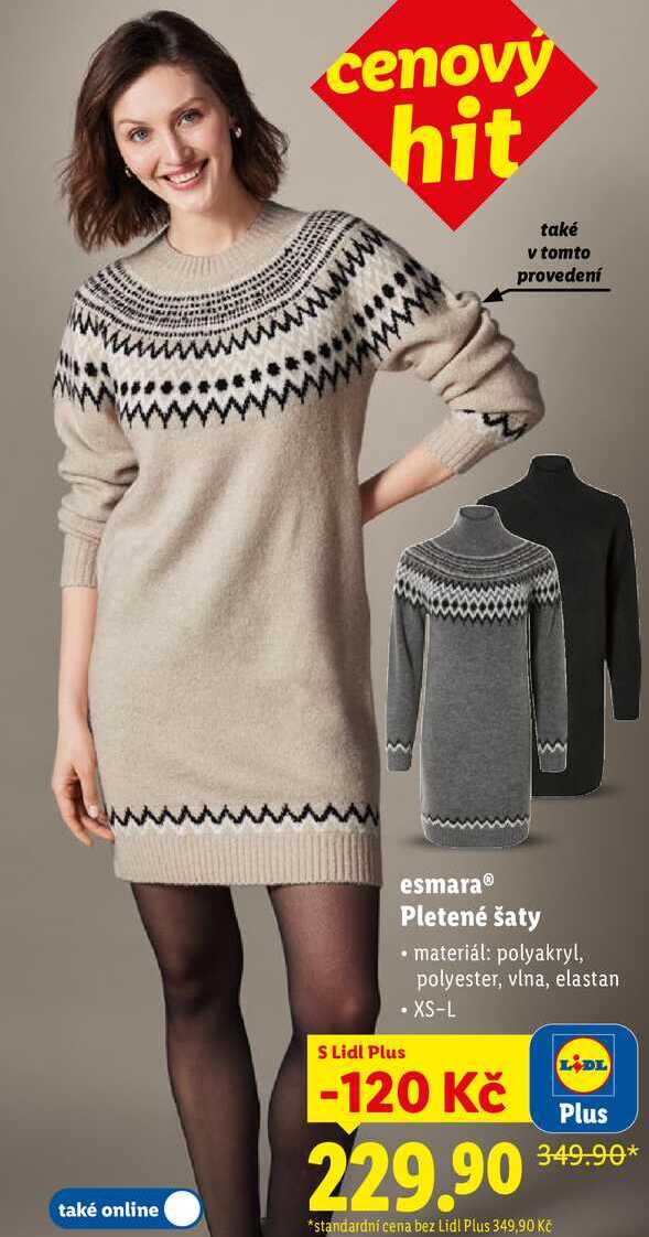 esmara Pletené šaty