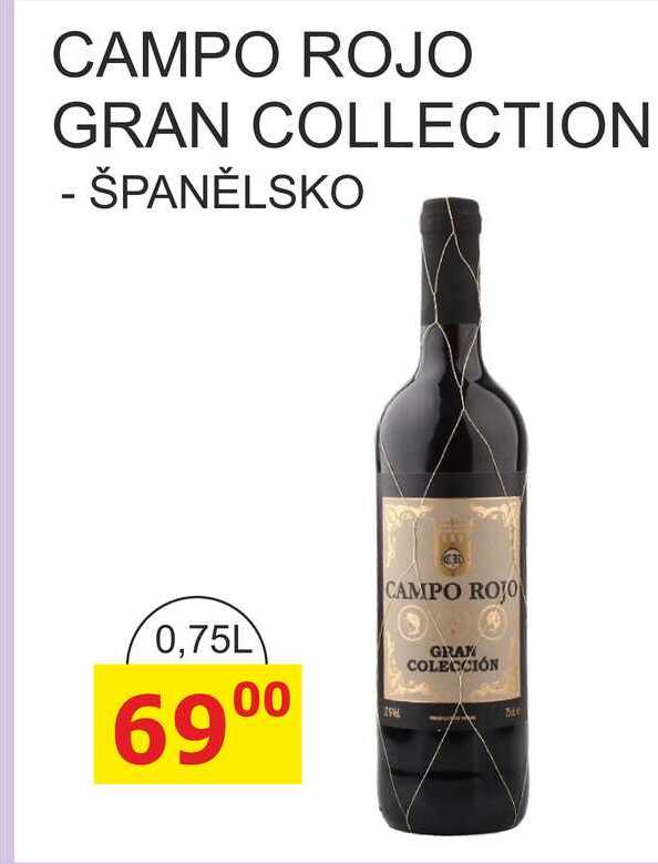 CAMPO ROJO GRAN COLLECTION - ŠPANĚLSKO 0,75L 