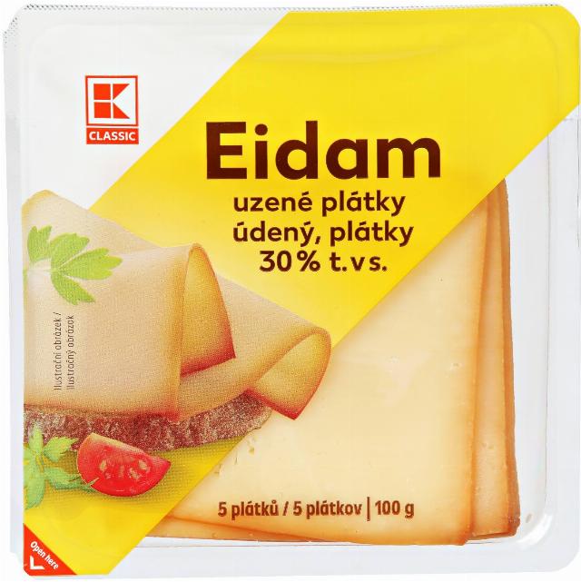 K-Classic Eidam uzený plátky