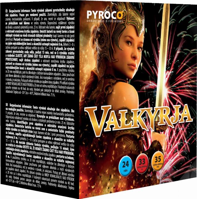 Valkyrja kompaktní ohňostroj 24 ran
