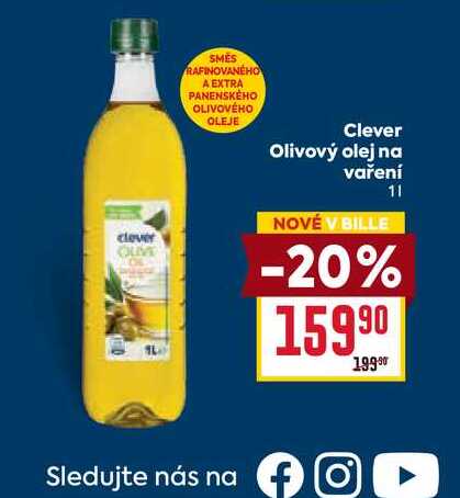 Clever Olivový olej na vaření 1l
