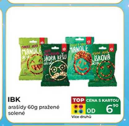 IBK arašídy 60g pražené solené