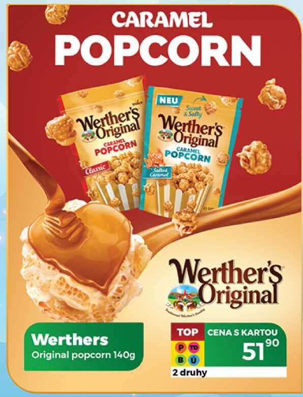 Werthers Original popcorn 140g 