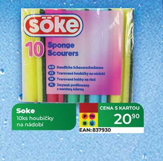 Soke 10ks houbičky na nádobí 