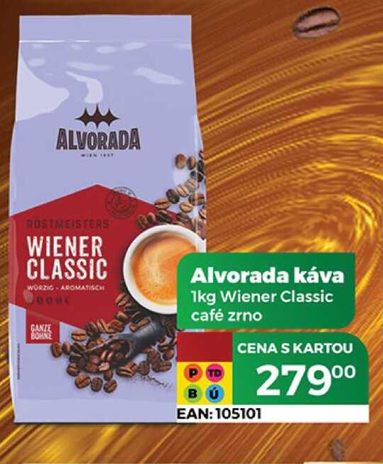 Alvorada káva 1kg Wiener Classic café zrno 