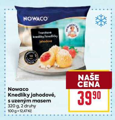 Nowaco Knedlíky jahodové, s uzeným masem 320 g