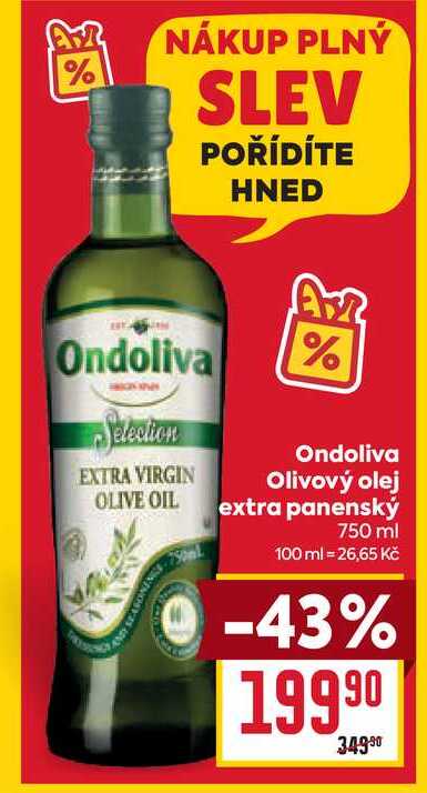 Ondoliva Olivový olej extra panenský 750 ml 
