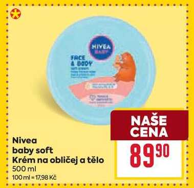 Nivea baby soft Krém na obličej a tělo 500 ml