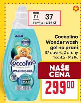 Coccolino Wonder wash gel na praní 37 dávek