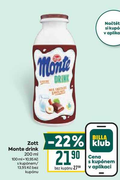 Zott Monte drink 200 ml