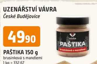 UZENÁŘSTVÍ VÁVRA PAŠTIKA 150 g