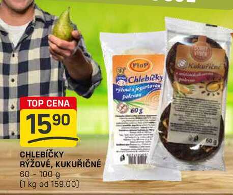 CHLEBÍČKY RÝŽOVÉ, KUKUŘIČNÉ 60-100 g 