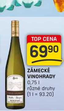 ZÁMECKÉ VINOHRADY 0,75l