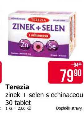 Terezia zinek + selen s echinaceou 30 tablet 