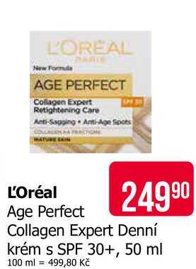 L'Oréal Age Perfect Collagen Expert Denní krém s SPF 30+, 50 ml