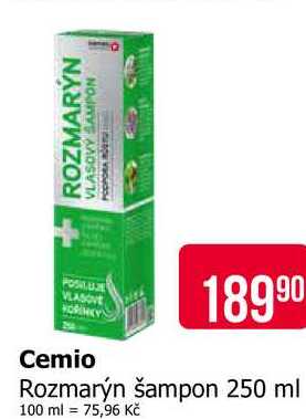 Cemio Rozmarýn šampon 250 ml Teta drogerie