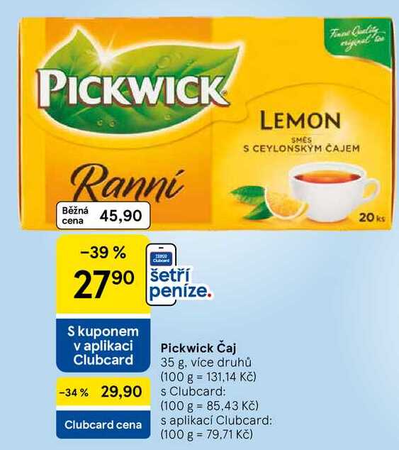 Pickwick ranní Čaj, 35 g