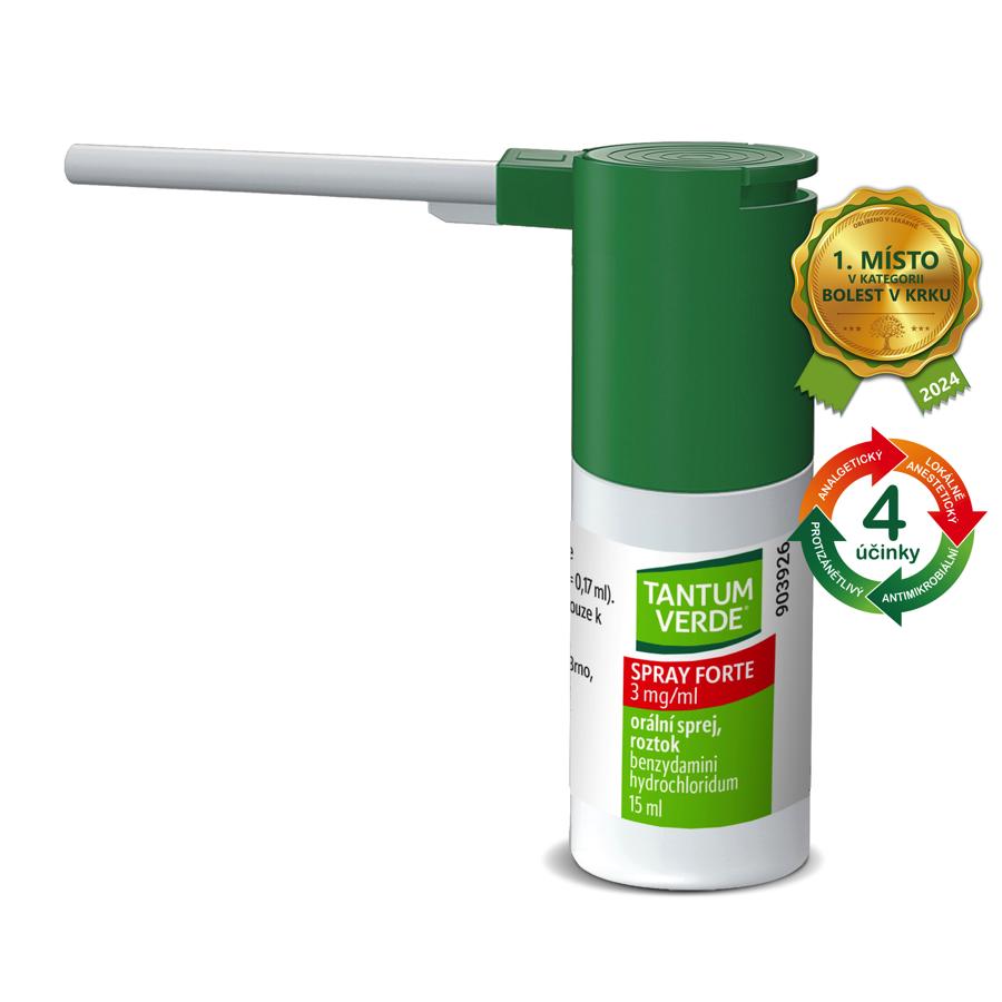 Tantum Verde Spray Forte orální sprej 15ml