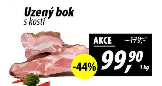 Uzený bok s kostí, 1 kg