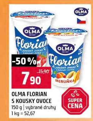 OLMA FLORIAN S KOUSKY OVOCE 150 g vybrané druhy 