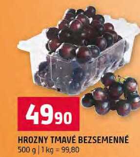 HROZNY TMAVÉ BEZSEMENNÉ 500 g