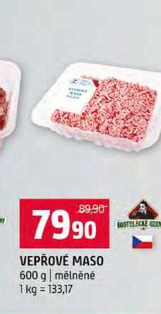 VEPŘOVÉ MASO 600 g mělněné 