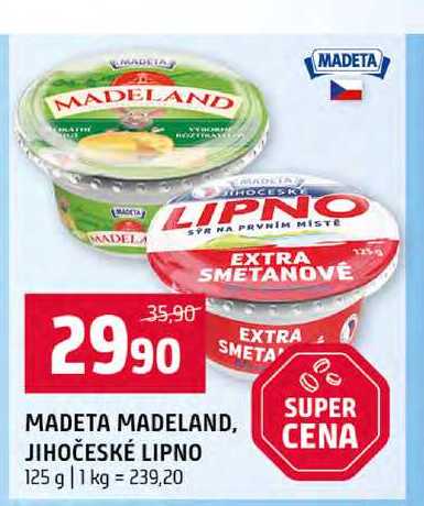 MADETA MADELAND, JIHOČESKÉ LIPNO 125 g