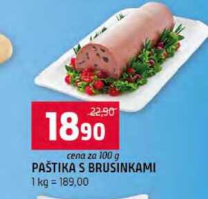PAŠTIKA S BRUSINKAMI 100g