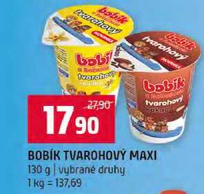 BOBÍK TVAROHOVÝ MAXI 130 g vybrané druhy