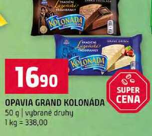 OPAVIA GRAND KOLONÁDA CENA 50 g vybrané druhy