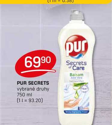 PUR SECRETS vybrané druhy 750 ml FLOP