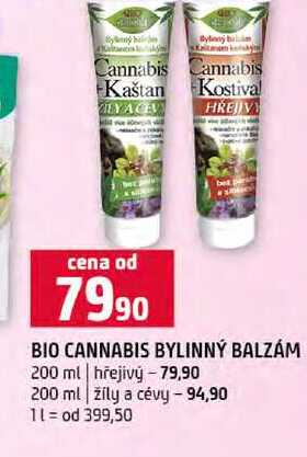 BIO CANNABIS BYLINNÝ BALZÁM 200 ml hřejivý