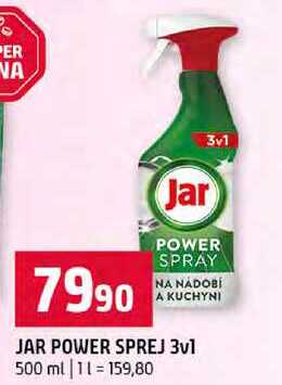 JAR POWER SPREJ 3v1 500 ml